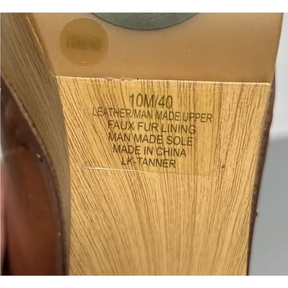 Lucky Brand Womens Tanner Platform Ankle Boots Faux Fur Whiskey Brwn Sz 10 New - Picture 9 of 11